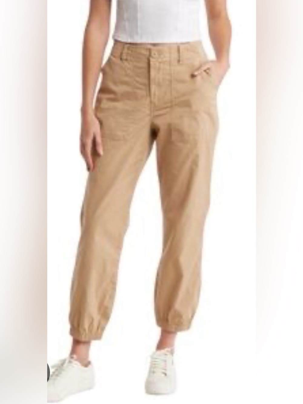 NWT Sanctuary Maya Cargo Jogger Pants Beige Khaki Size 28